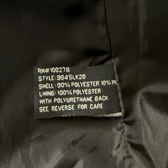 Last Kiss Women's Plaid Pea Coat - Black and Gray - Picture 8 of 11